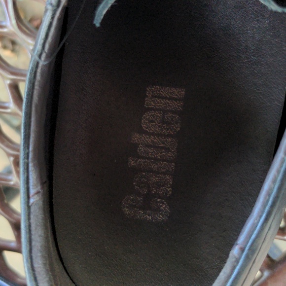 EUC CALDEN K5655 Black Leather 3.2" Taller Elevator Shoes Mens Size 11 - Picture 10 of 10